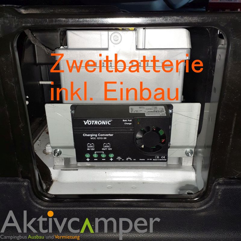 Zweitbatterie VW T5 T6 Camper Aufbaubatterie nachrüsten