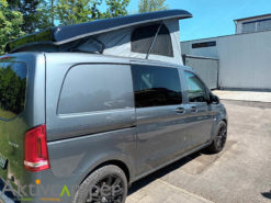 Aufstelldach Vito kompakt Reimo Aufstelldach narüsten Aktivcamper offen vorne hoch weiß