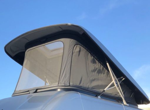 Skyup Aufstelldach Fiat Ducato nachrüstung Schlafdach beim Wohnmobil Sommerzaltbalg front