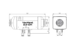 Autoterm air 2D Standheizung VW T5 T6 Vito V-Klasse Maße