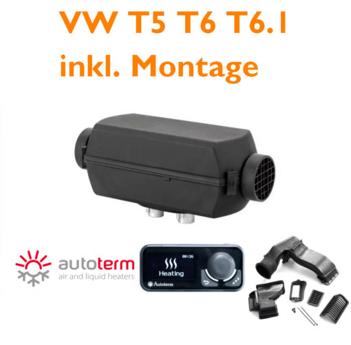 Standheizung VW T5 T6 T6.1 Camper Autoterm unterflur Montage inkl. Einbau