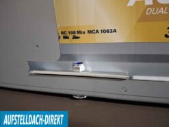 Zweitbatteriehalter Ford Transit Custom Tourneo Custom VW New Transporter und Caravelle in Sitzkonsole FAhrer Batterie nachrüsten Halter für LiFePo Batterie und Verriegelung