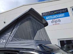 SCA 152 Aufstelldach Vito V-Klasse Mercedes Schlafdach von Aktivcamper mit bequemen Bett. Vorne Hoch Schlafdach Panoramazeltbalg offen